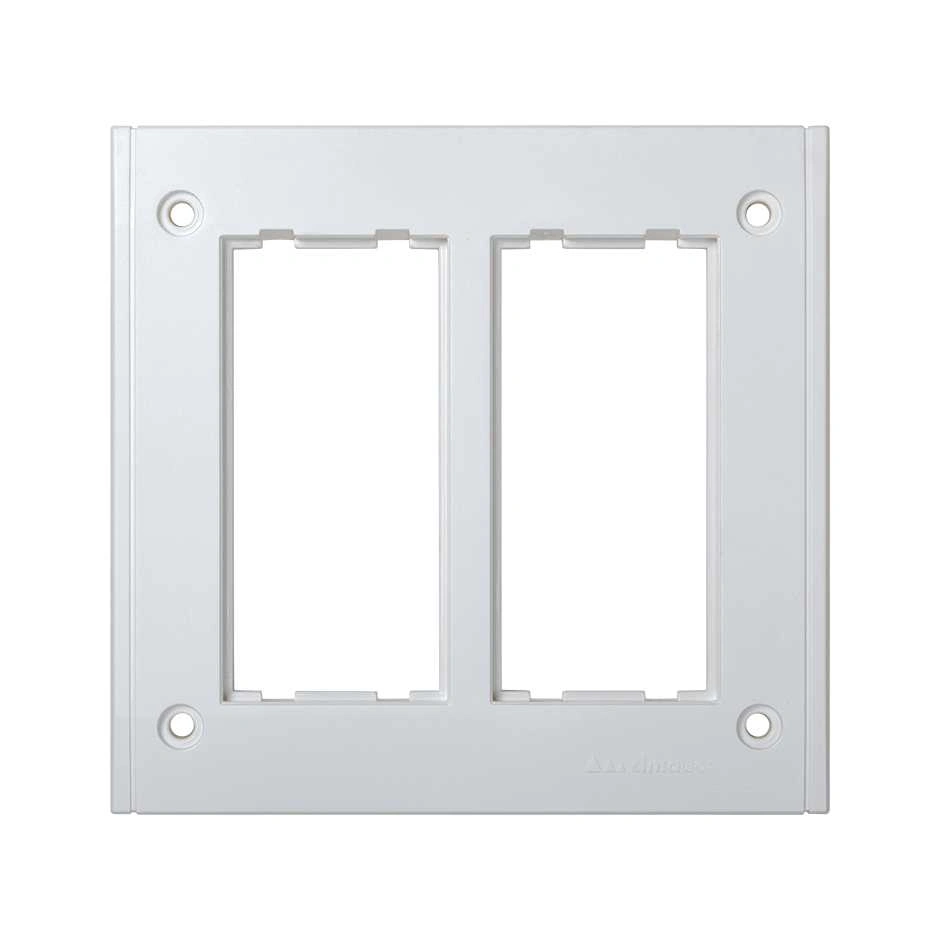 ramka 2-modułowa do puszki SBM250, 4x K45; czysta biel