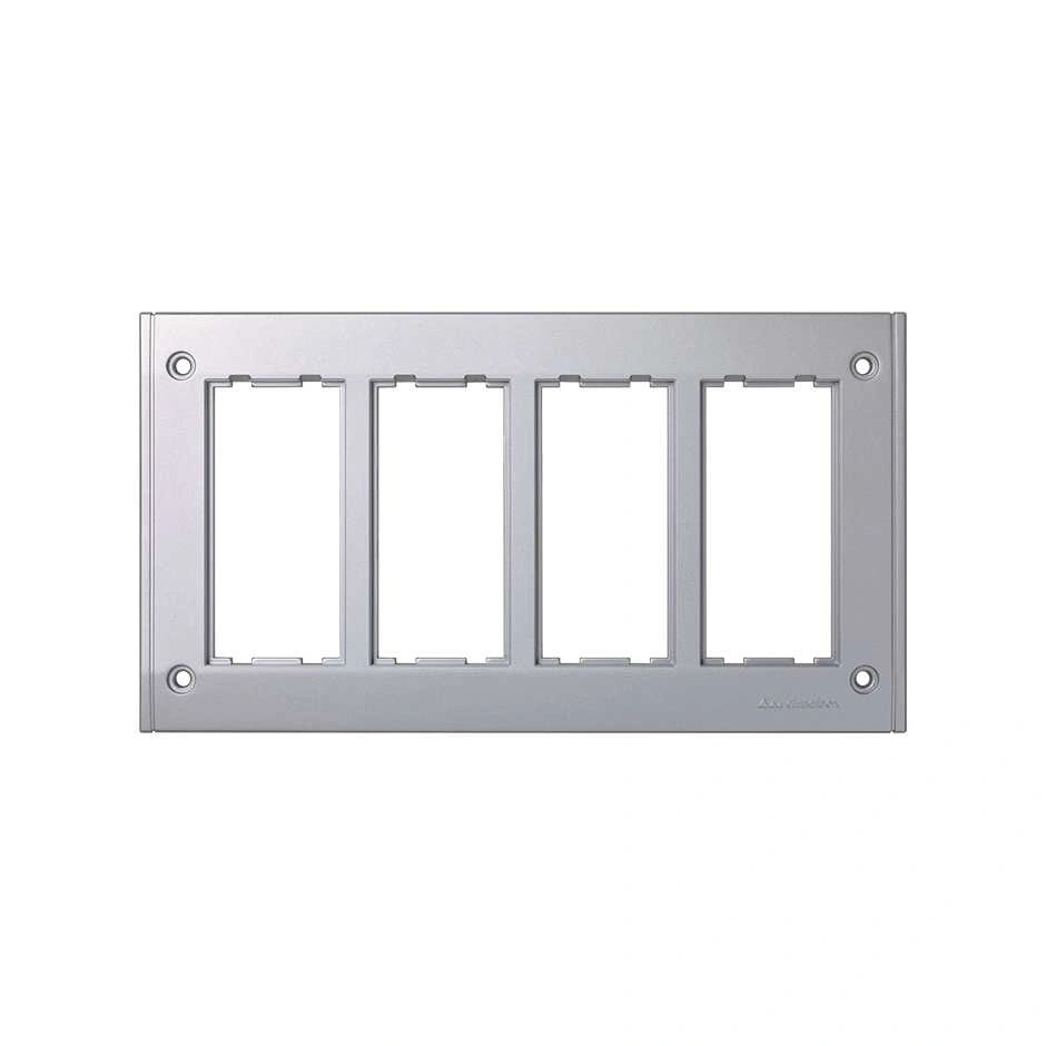 ramka 4-modułowa do puszki SBM450, 8x K45; aluminium