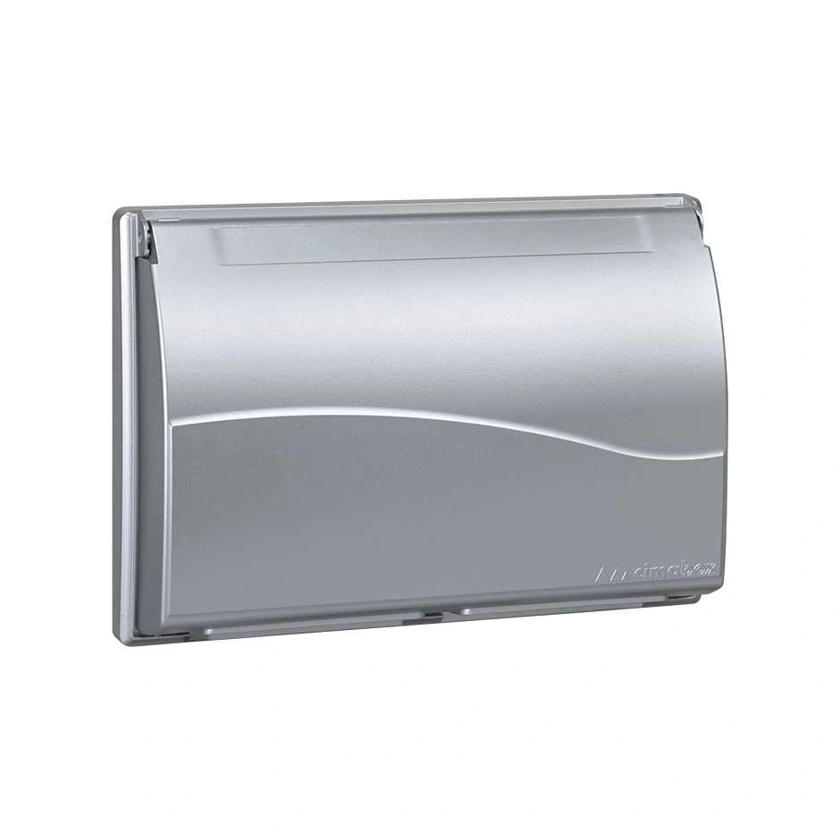 ramka 3-modułowa do puszki SBM350 z pokrywą, 6x K45; aluminium