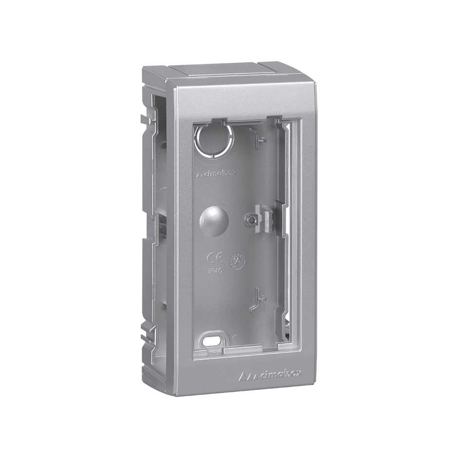Obudowa natynkowa 1-modułowa, 2x K45; aluminium