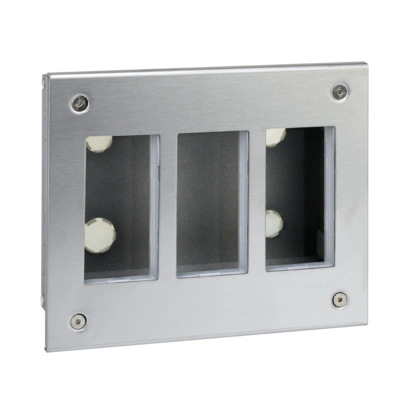 Obudowa podtynkowa S500 METAL 3-modułowa, 6x K45; kompletna
