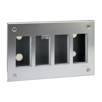 Obudowa podtynkowa S500 METAL 4-modułowa, 8x K45; kompletna