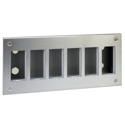 Obudowa podtynkowa S500 METAL 6-modułowa, 12x K45; kompletna