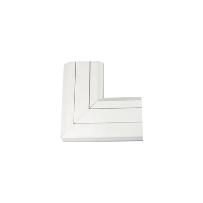Kąt prosty, płaski, do góry, PVC Cablomax 170x55mm; czysta biel