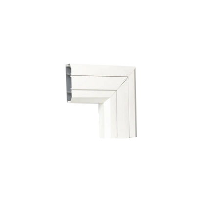 Kąt prosty, płaski, do dołu, PVC Cablomax 170x55mm; czysta biel