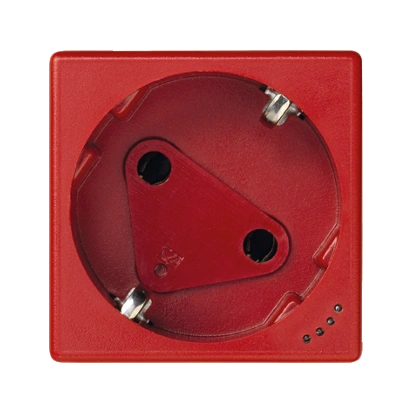 gniazdo K45 DATA z kluczem, SCHUKO 16A/230V~,ze wskaźnikiem zasilania; czerwony