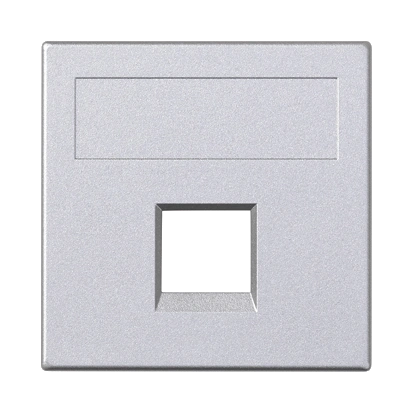 Płytka S500, 1x RJ bez osłon; Reichle de Massari (R&M); aluminium