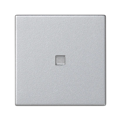 Klawisz 45x45 łącznika zwiernego z podświetleniem; aluminium