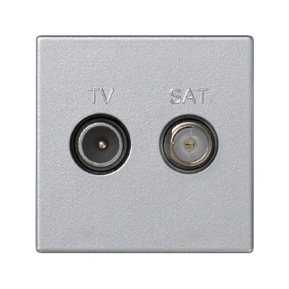 Gniazdo K45 TV-SAT 5-2400 MHz 2dB; aluminium