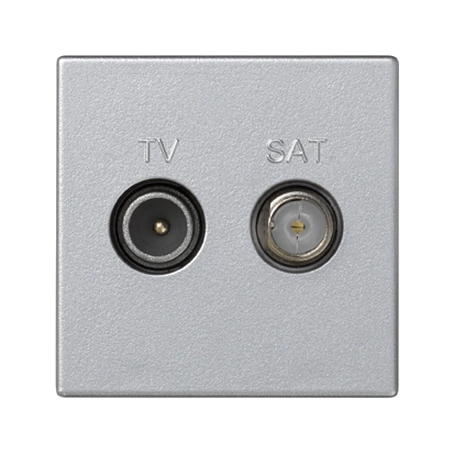 gniazdo K45 TV-SAT 5-2400 MHz 2dB; aluminium