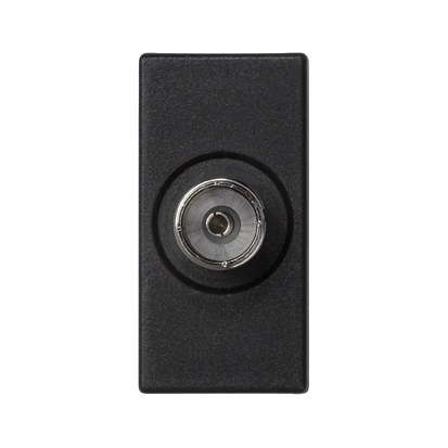Płytka K45/2 gn. TV żeńskie 22,5x45mm + wkład; szary grafit