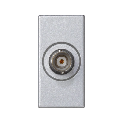 Płytka K45/2 złącza BNC 22,5x45mm + wkład; aluminium