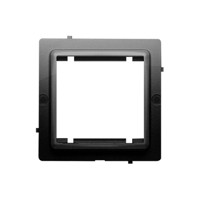 BASIC MODUŁ Adapter (przejściówka) na osprzęt standardu 45×45mm, mocowanie na wkręty i łapki, czarny mat [10]