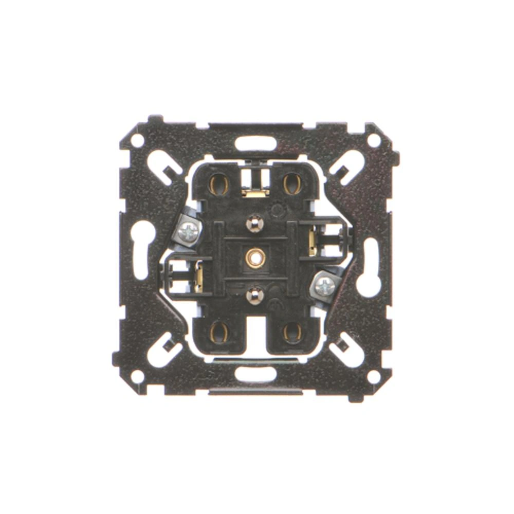 SIMON 55 gniazdo wtyczkowe podwójne z uziemieniem (mechanizm) 16 A, 250V~, szybkozłącza, czarna rama montażowa