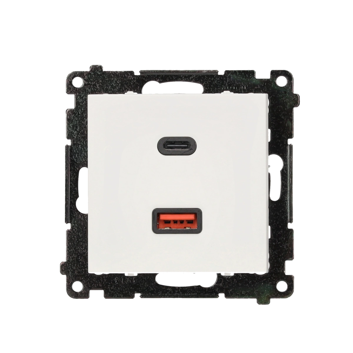 SIMON 55 Ładowarka USB C+A (moduł), 30W, 230V; WMDS-0042L2-111; biały mat