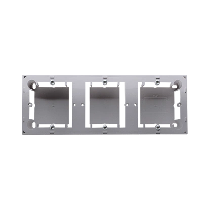 BASIC puszka natynkowa płytka (31mm) potrójna, stal inox [6]