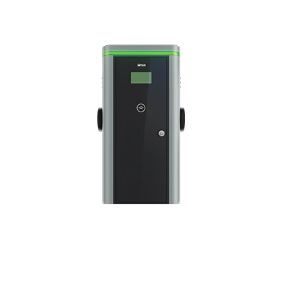 SIMON NEON Stacja ładowania pojazdów elektrycznych, ścienna, 3 fazy, 32A, 44kW, 2x gniazdo T2, RFID, MID, wył. nadpr. 40A kl. C wył. różnic. 30mA kl. A [1]