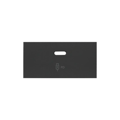 SIMON 100 Pokrywa ładowarki USB C dla ref.10000382-039, czarny mat [1]