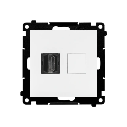 SIMON 55 gniazdo HDMI 2.1, biały mat [10]