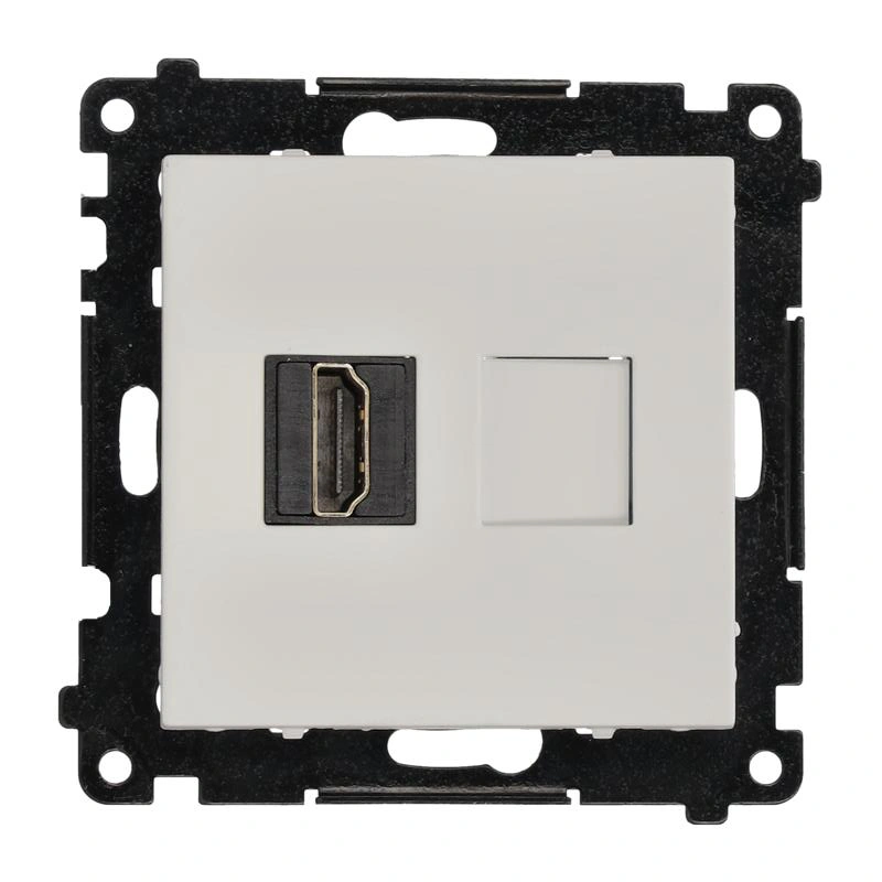 SIMON 55 gniazdo HDMI 2.1, jasnoszary mat [10]