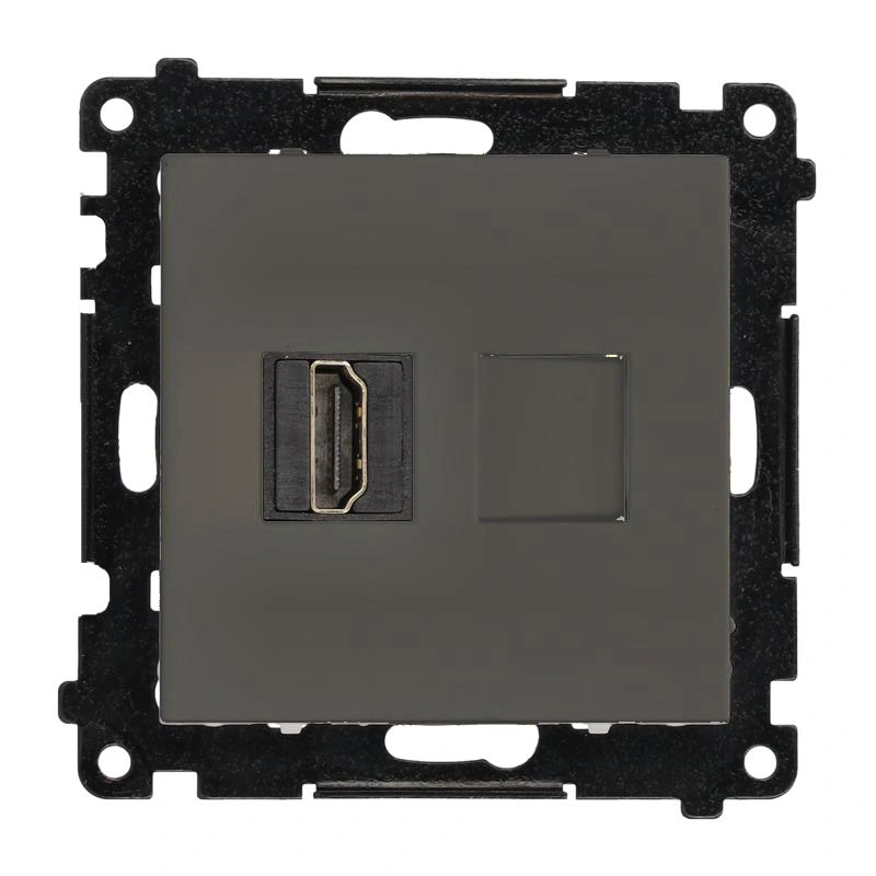 SIMON 55 gniazdo HDMI 2.1, grafitowy mat [10]
