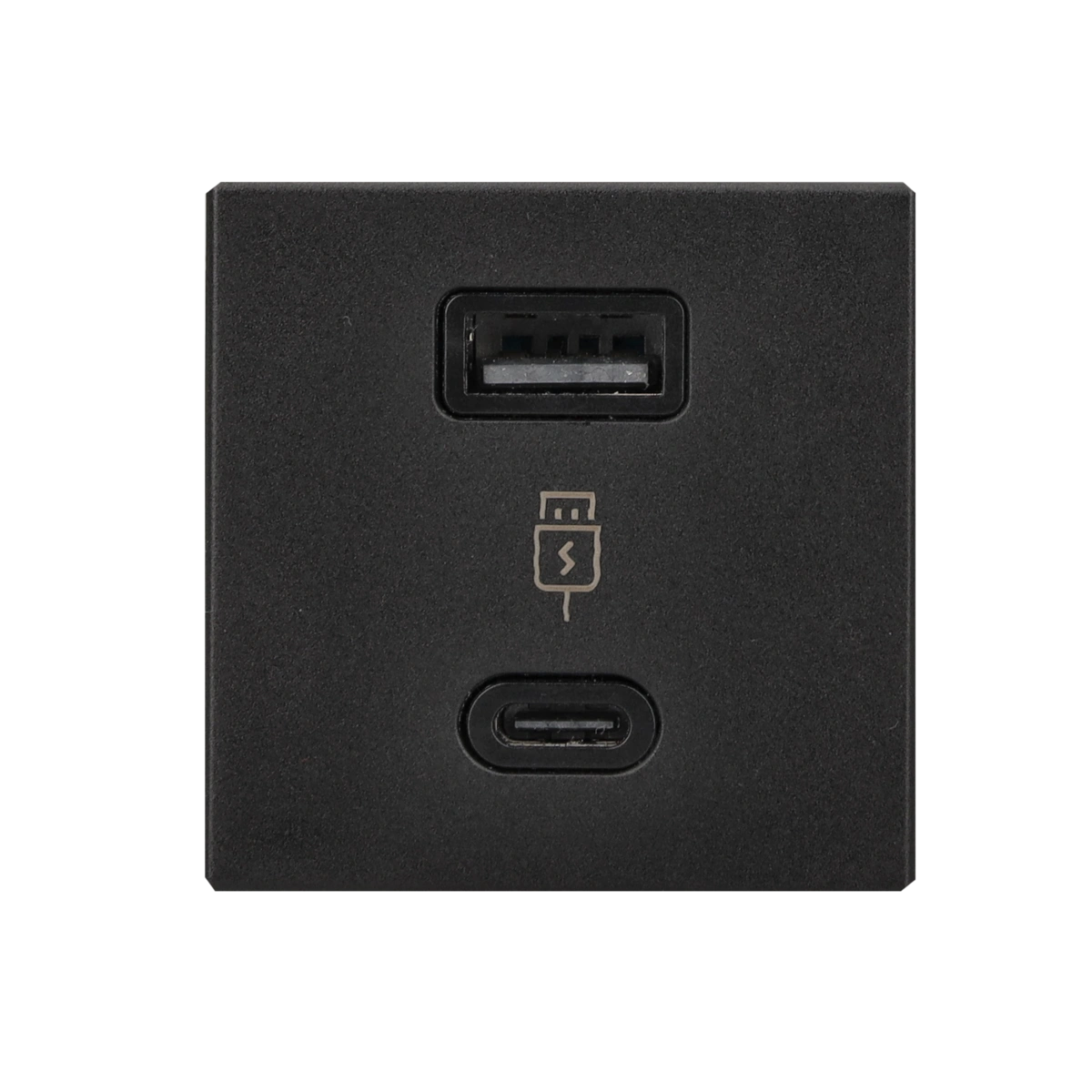 SIMON CONNECT Ładowarka USB A+C 3,0A 5V 30W, szybkie ładowanie PD, 45x45mm, czarny [1]