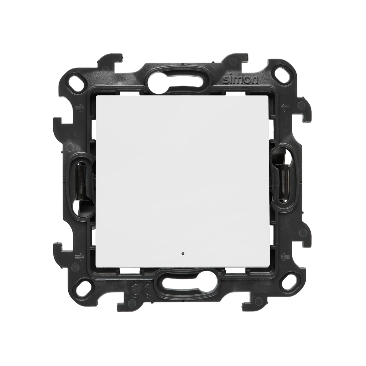 Simon 24 TS24P-NW1LXX-011 Łącznik jednobiegunowy z podświetleniem LED (moduł) 10 AX, 250 V~, szybkozłącza; biały