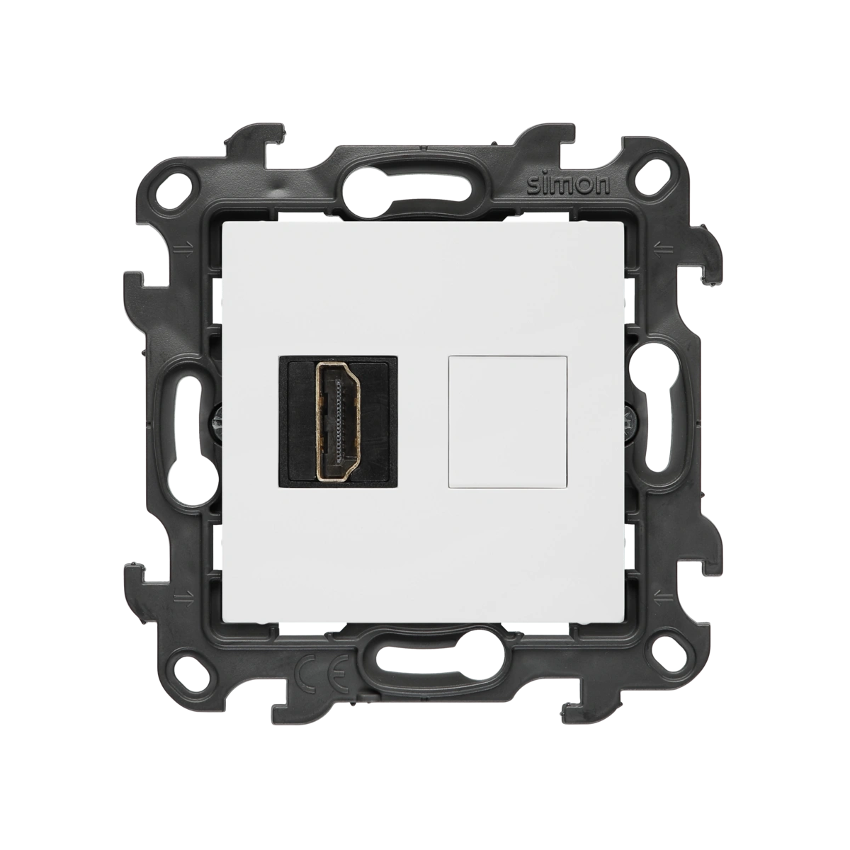 Simon 24 WS24P-2430194-030 Gniazdo HDMI ver. 2.1 pojedyncze (moduł); biały