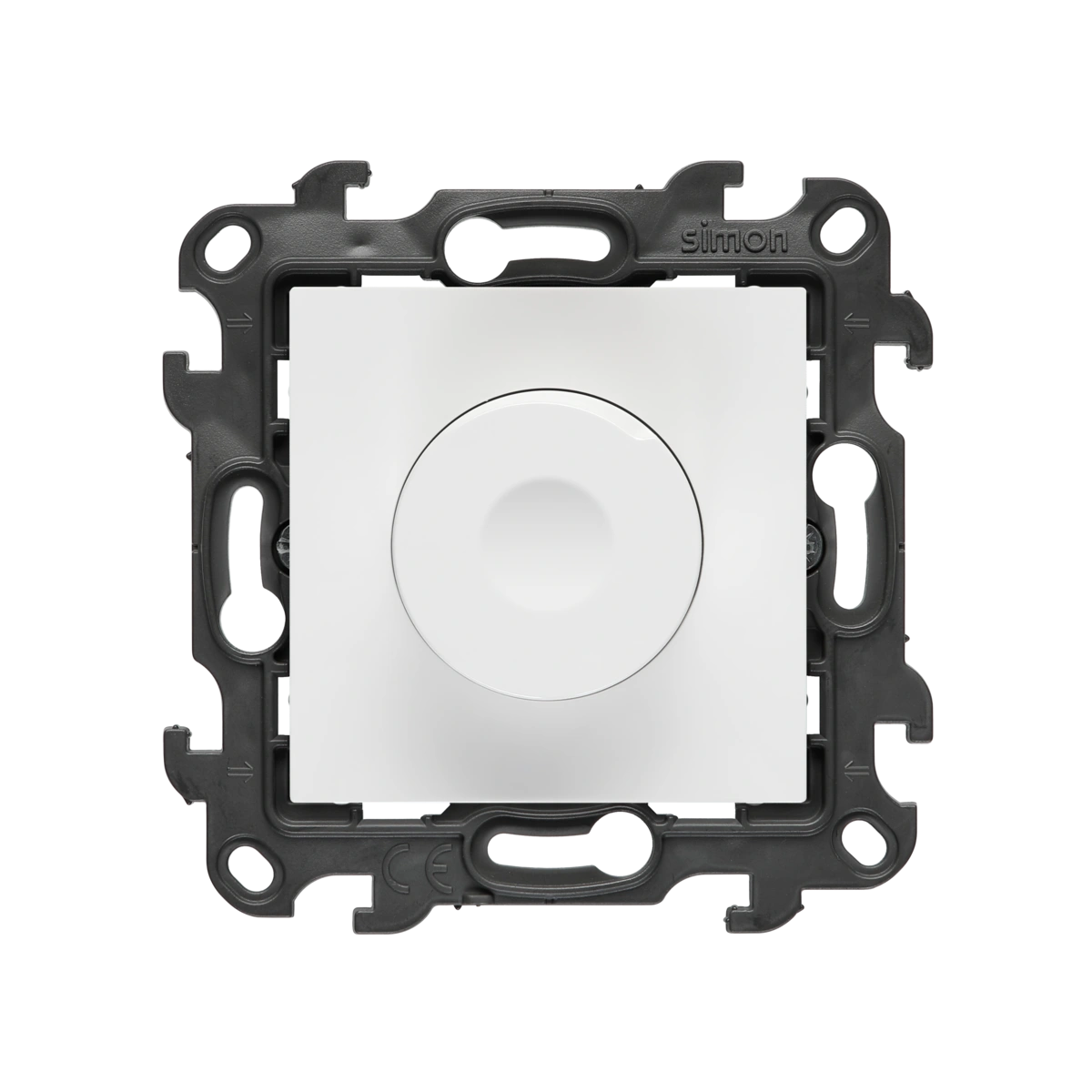 Simon 24 TS24P-NES9LA-011 Ściemniacz obrotowy do LED ściemnialnych, 6–600 W, 230 V (moduł); biały