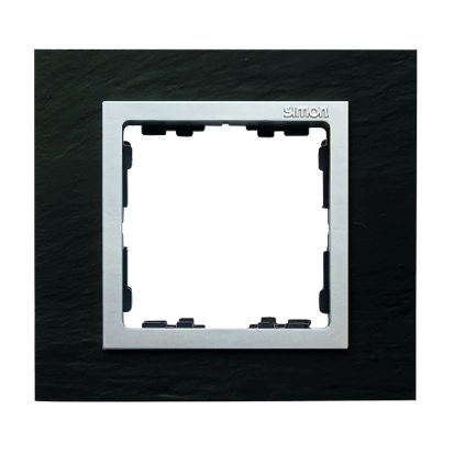 SIMON 82 NATURE-łupek ramka 1-krotna, łupek/pierścień aluminium mat [1]