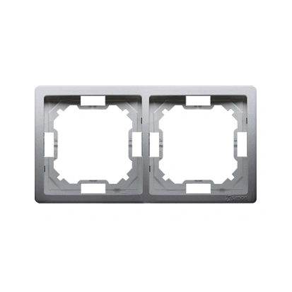 BASIC STANDARD Ramka 2-krotna, stal inox [25]