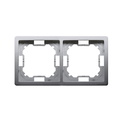 BASIC STANDARD ramka 2-krotna, stal inox [25]