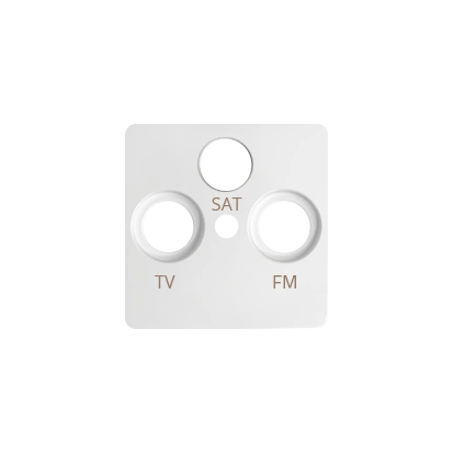SIMON 82 Pokrywa gniazda antenowego R-TV-SAT, biały [20]