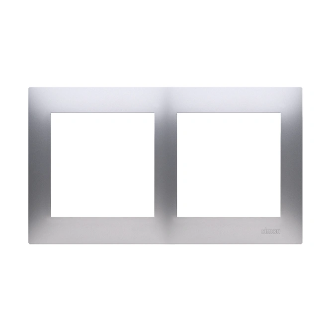 SIMON 54 PREMIUM Ramka 2-krotna, srebrny mat [25]