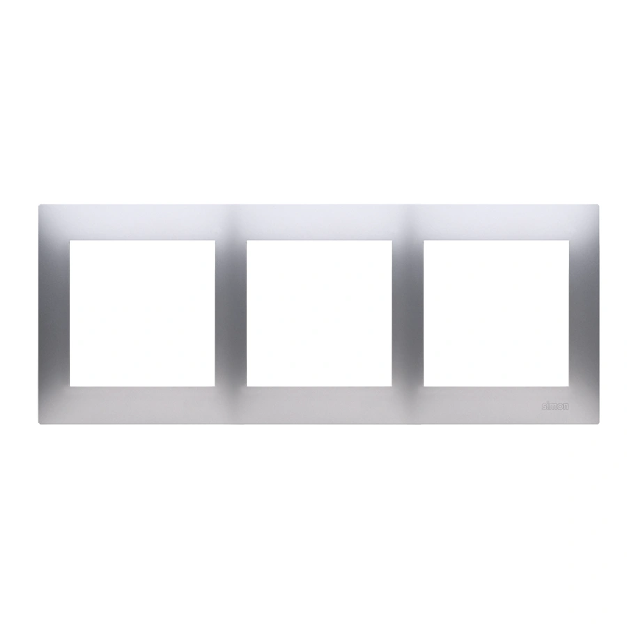 SIMON 54 PREMIUM Ramka 3-krotna, srebrny mat [20]