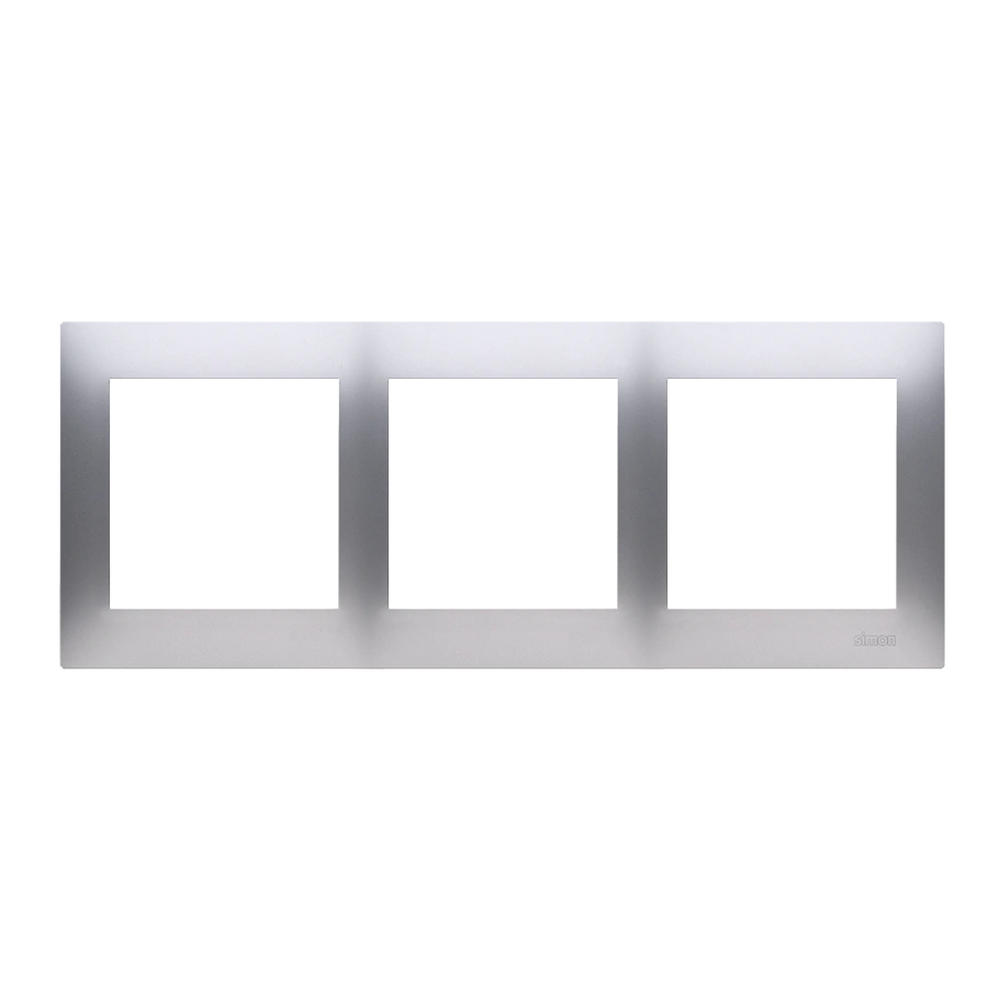 Simon 54 PREMIUM ramka 3-krotna, srebrny mat [20]