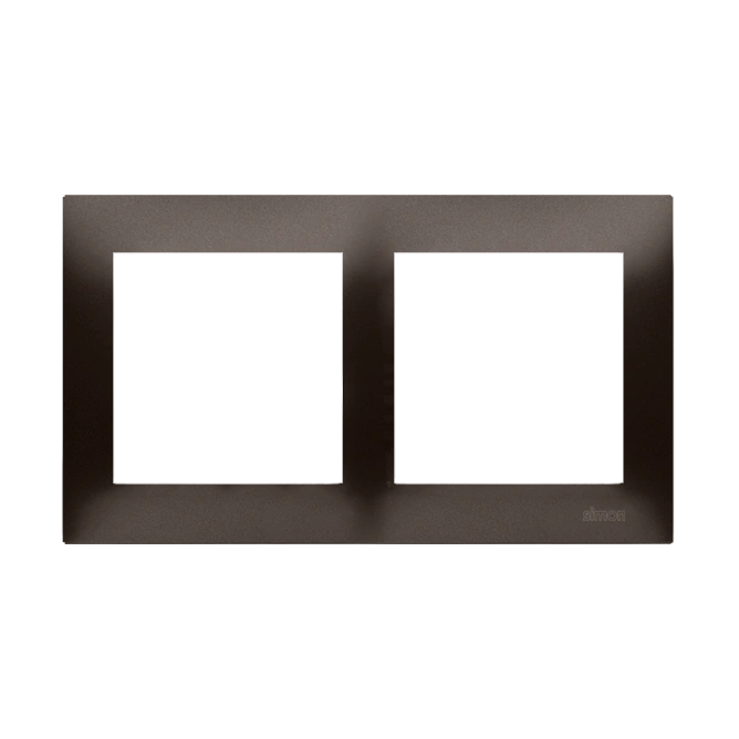 Simon 54 PREMIUM ramka 2-krotna, brąz mat [25]