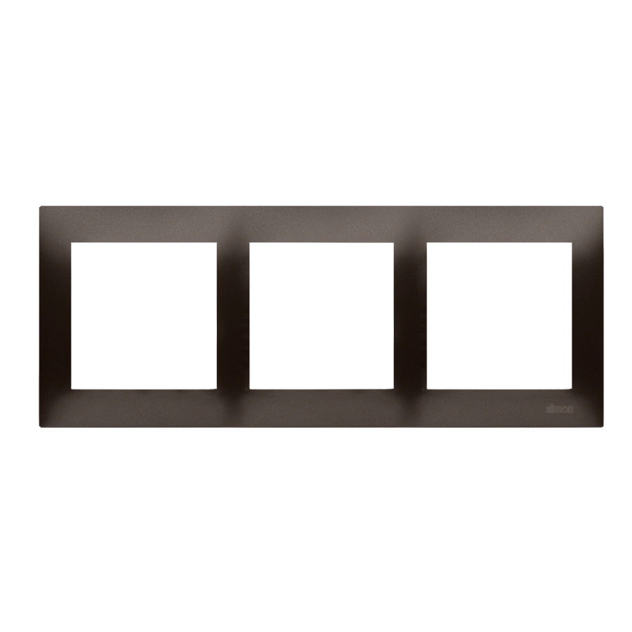 Simon 54 PREMIUM ramka 3-krotna, brąz mat [20]