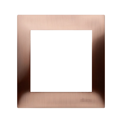 Simon 54 PREMIUM ramka 1-krotna metalowa, miedź rustykalna [15]