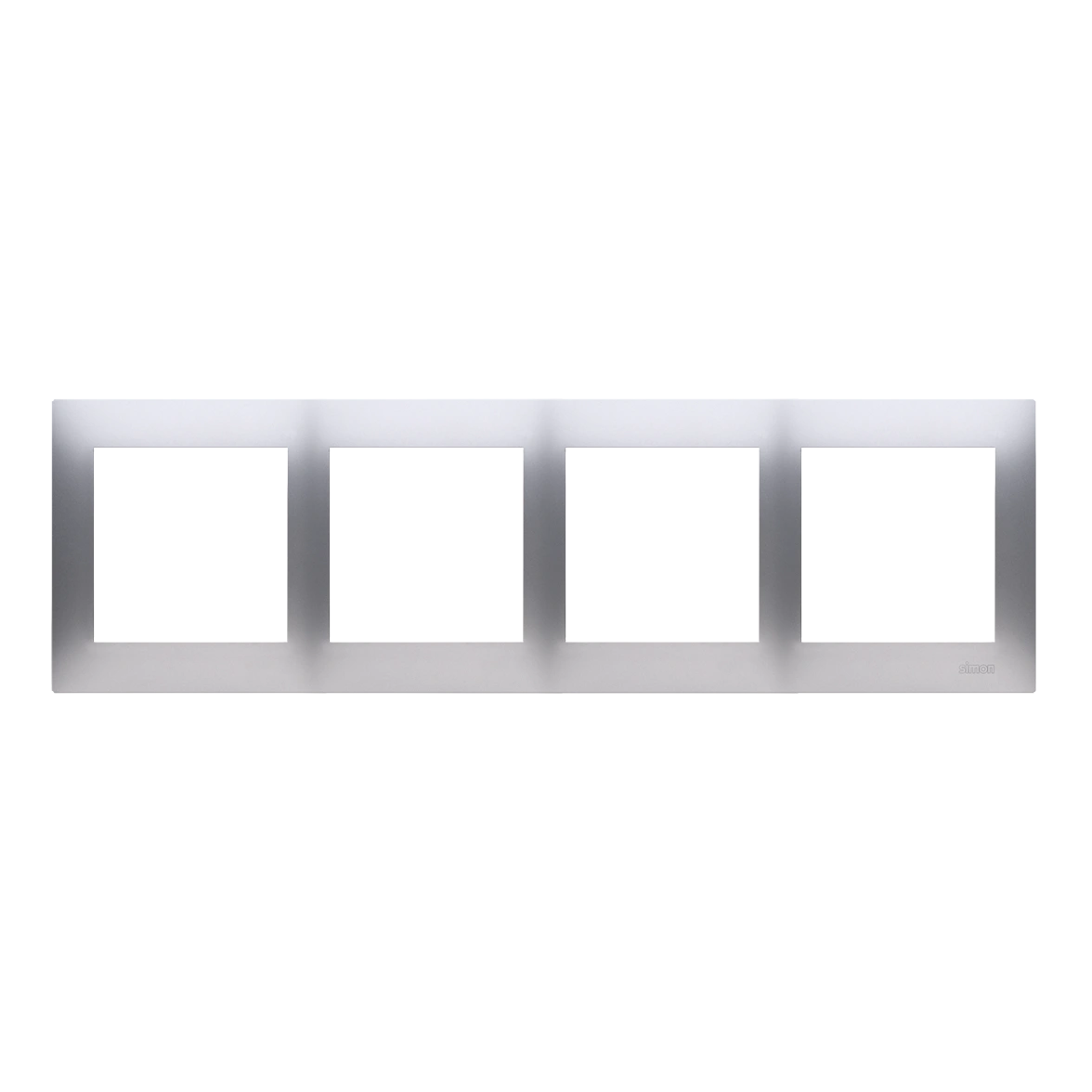 Simon 54 PREMIUM ramka 4-krotna, srebrny mat [20]