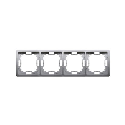 BASIC STANDARD ramka 4-krotna, stal inox [20]