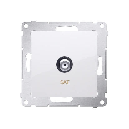 Simon 54 gniazdo antenowe SAT pojedyncze, biały [10]