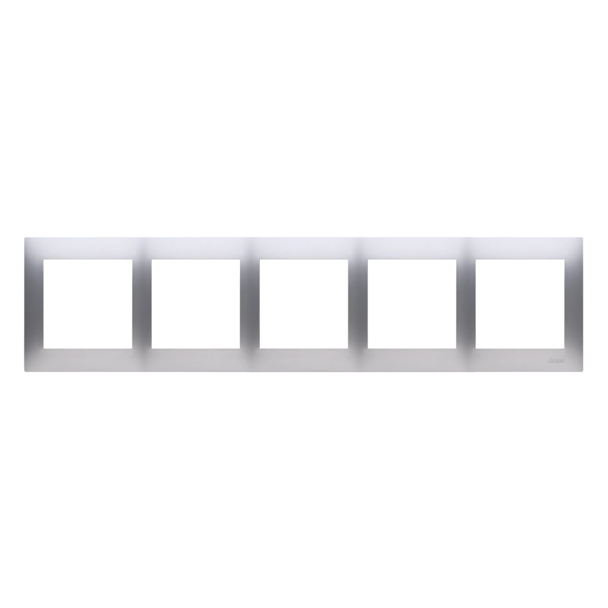 Simon 54 PREMIUM ramka 5-krotna, srebrny mat [20]
