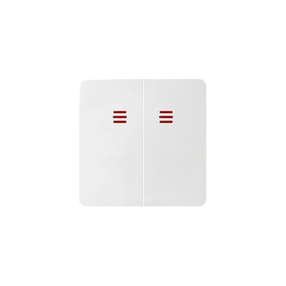 SIMON 82 Klawisze podwójne z oczkiem do łączników 75394-39, 75393-39, biały [20]