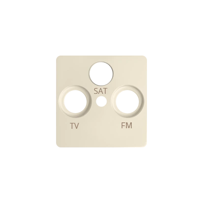 SIMON 82 Pokrywa gniazda antenowego R-TV-SAT, beżowy [20]