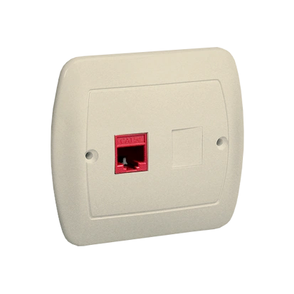 AKORD gniazdo komputerowe pojedyncze RJ45 kat. 5e, beżowy [14]