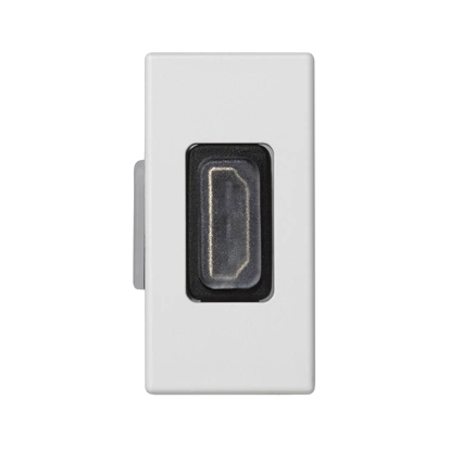 Płytka K45/2 adapter HDMI-HDMI 22,5x45mm + wkład; czysta biel