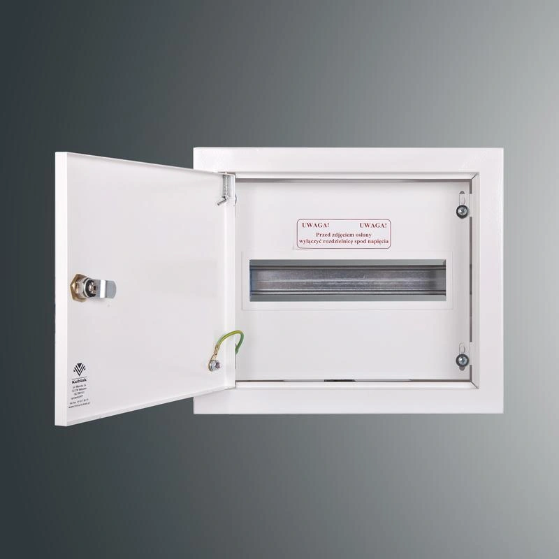 Rozdzielnica p/t modułowa RW 1NN 1x12S 237x288x130; szyna TSH35; zamek patent.9081; IP30; RAL 9003