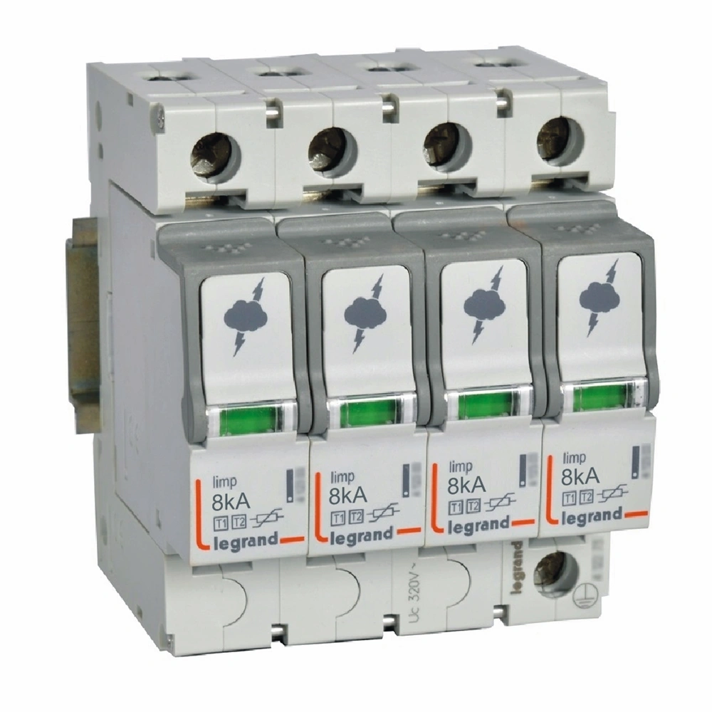 OGRANICZNIK PRZEPIĘĆ T1+T2 8/50 4P, Legrand