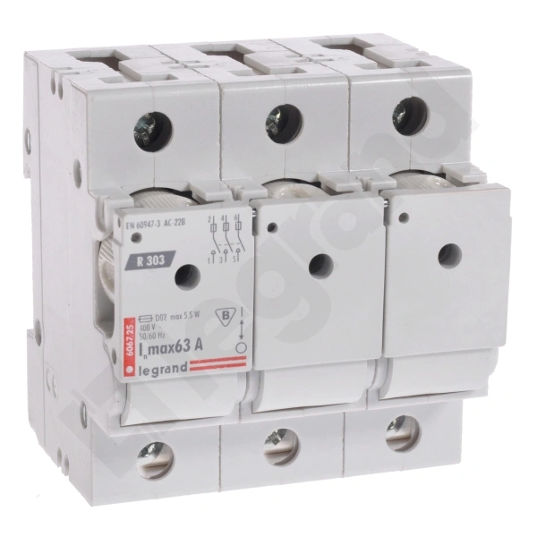 R-303 MAX 63A wkładki DO-02 Rozłącznik izolacyjny Legrand